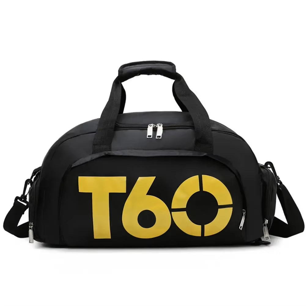 Fitness Bag Oxford Dry Wet Gym Bag Large Capacity Fitness Training Bag Shoe Compartment Wear-Resistant for Men Women