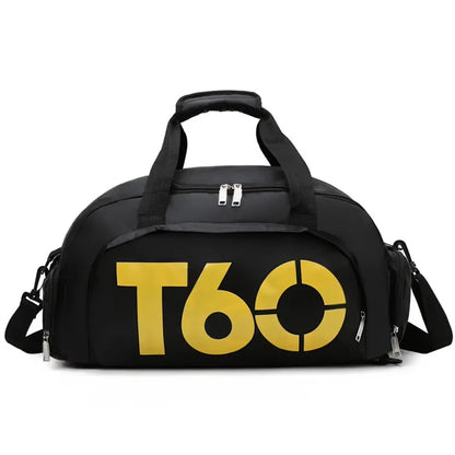 Fitness Bag Oxford Dry Wet Gym Bag Large Capacity Fitness Training Bag Shoe Compartment Wear-Resistant for Men Women