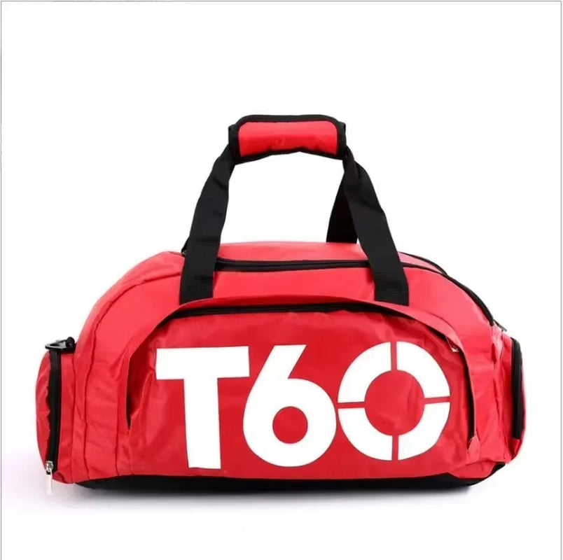 Fitness Bag Oxford Dry Wet Gym Bag Large Capacity Fitness Training Bag Shoe Compartment Wear-Resistant for Men Women