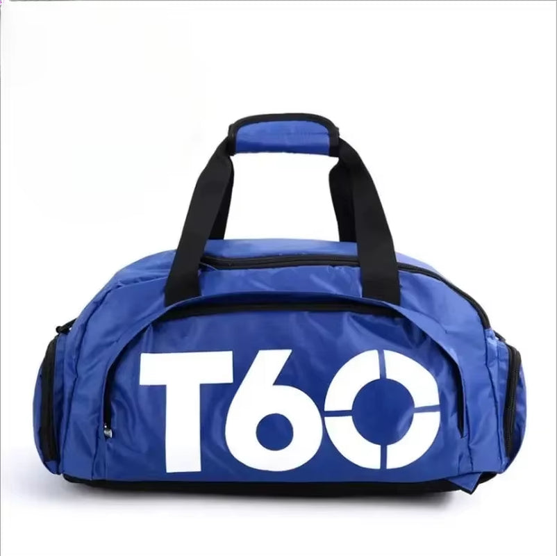 Fitness Bag Oxford Dry Wet Gym Bag Large Capacity Fitness Training Bag Shoe Compartment Wear-Resistant for Men Women